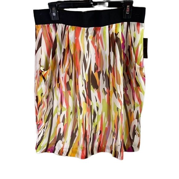 Nue Options NWT Ladies Flowy Above Knee Skirt, Size 12, Multicolor - Picture 3 of 8